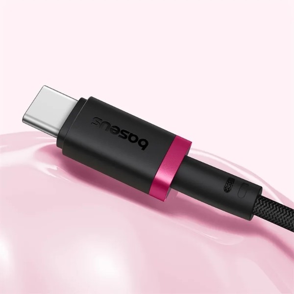 Фото - Перехідник Baseus Dura Series Fast Charging Cable USB to Type-C 60W 1m Red+Black (P10377802U01-01)