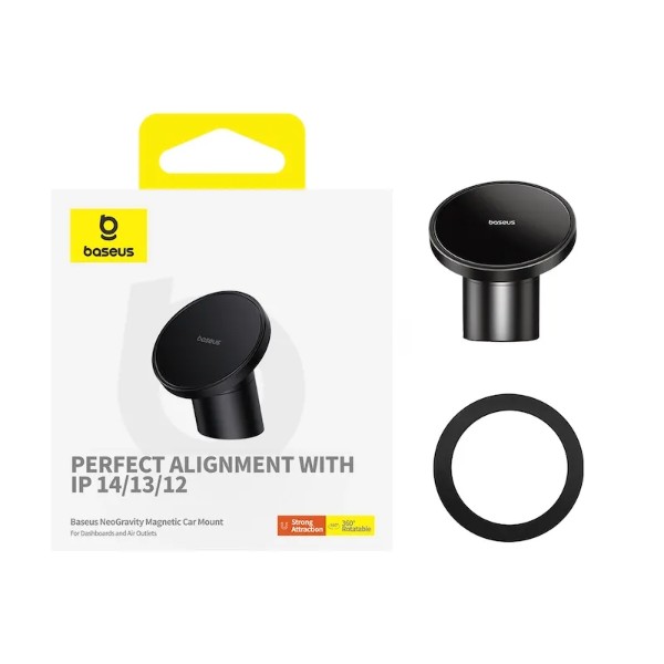 Фото - Автодержатель Baseus NeoGravity Magnetic Car Mount Cluster Black (C40141501113-00)