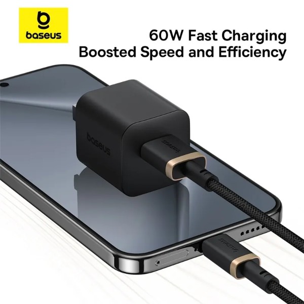 Фото - Перехідник Baseus Dura Series Fast Charging Cable USB to Type-C 60W 1m Gold+Black (P10377802U01-00)