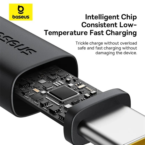 Фото - Перехідник Baseus Dura Series Fast Charging Cable USB to Type-C 60W 1m Gold+Black (P10377802U01-00)