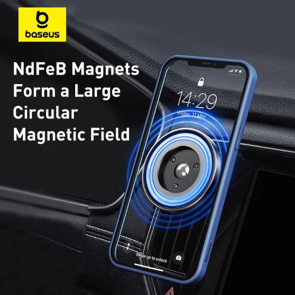 Фото - Автодержатель Baseus NeoGravity Magnetic Car Mount Cluster Black (C40141501113-00)