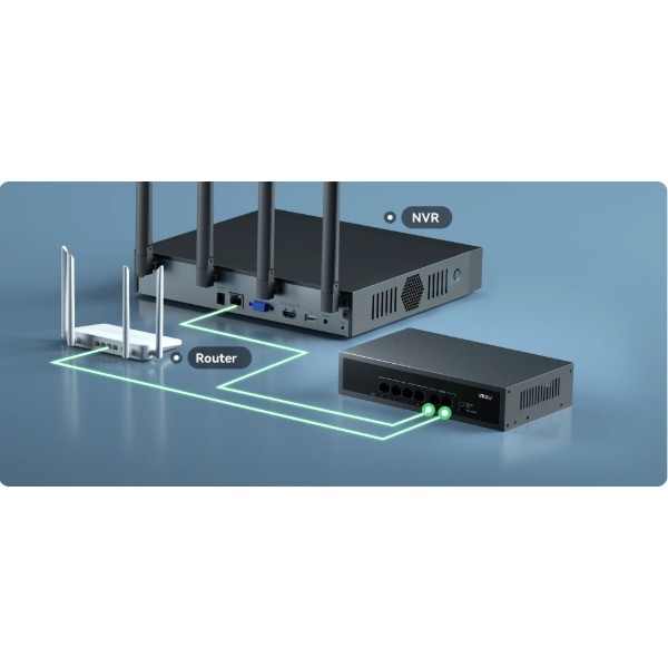 Фото - Коммутатор локальної мережі (Switch) Imou SF106P
