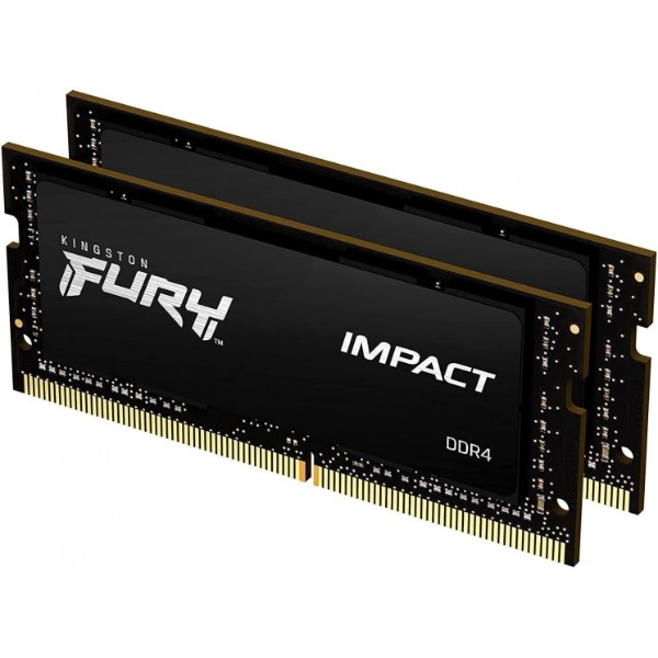Фото - Пам'ять DDR Kingston DDR4 2/8GB KIT 3200 FURY Impact (KF432S20IBK2/16)