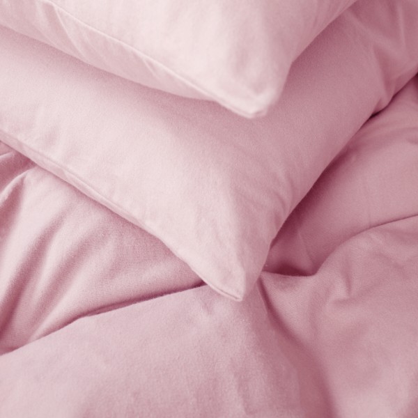 Фото - Простынь двуспальная MirSon Фланель 08 Pink 180x200 см (2200009651489)