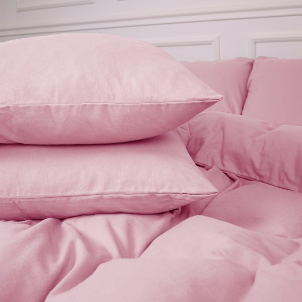 Фото - Простынь двуспальная MirSon Фланель 08 Pink 180x200 см (2200009651489)