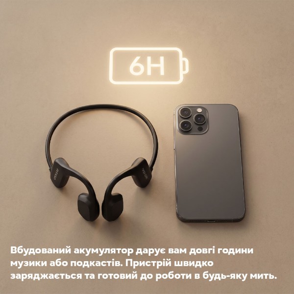 Фото - Наушники вкладыши беспроводные INSPIRE Bone X1 AS18 с костной проводимостью черные (AS18-X1)