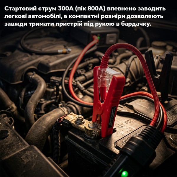 Фото - Пускозарядное устройство INSPIRE GL908 12V jump starter 8000mAh