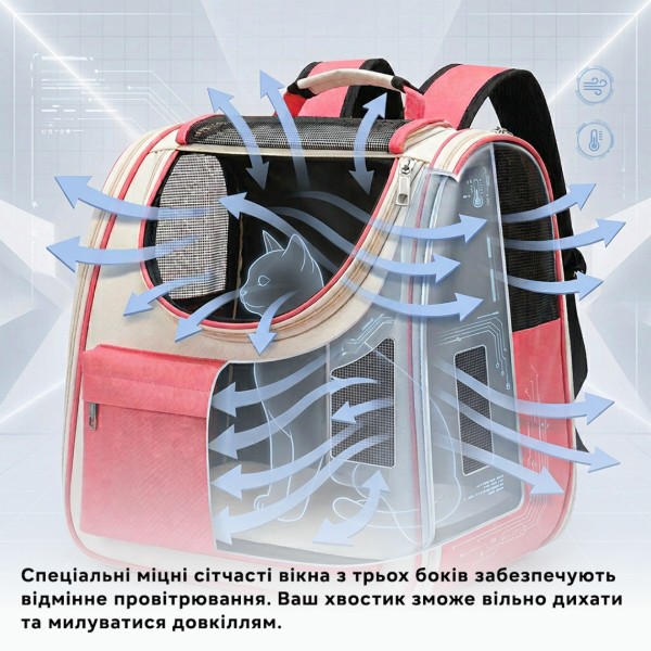 Фото - Рюкзак-переноска INSPIRE HelloCat Coral