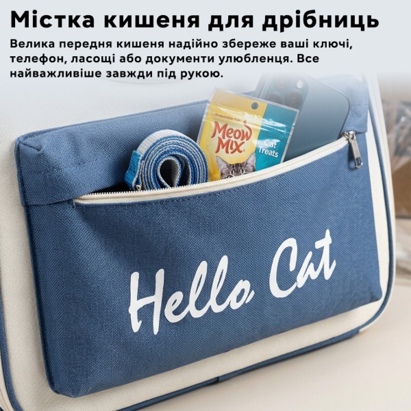 Фото - Рюкзак-переноска INSPIRE HelloCat Denim