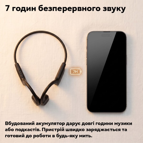 Фото - Наушники вкладыши беспроводные INSPIRE OPENEAR Bone G1 с костной проводимостью черные (ASG1)