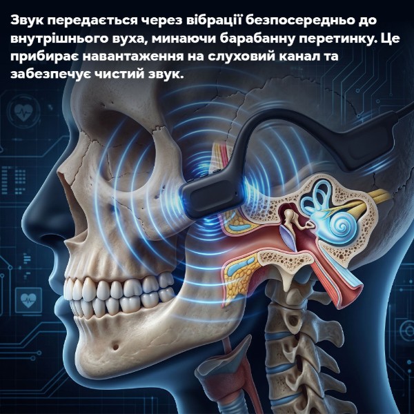 Фото - Наушники вкладыши беспроводные INSPIRE OPENEAR Bone G1 с костной проводимостью черные (ASG1)