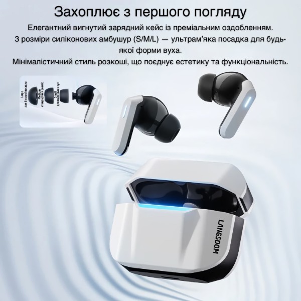 Фото - Наушники вкладыши беспроводные TWS INSPIRE ZETA TG16 White