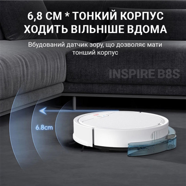 Фото - Робот-пилосос миючий INSPIRE B8S-max White