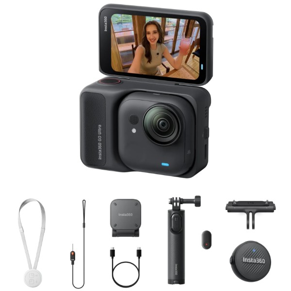 Фото - Екшн-камера Insta360 GO Ultra Creator Bundle Midnight Black (CINSABEA004)
