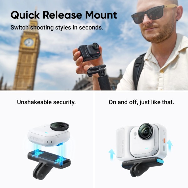 Фото - Екшн-камера Insta360 GO Ultra Creator Bundle Midnight Black (CINSABEA004)