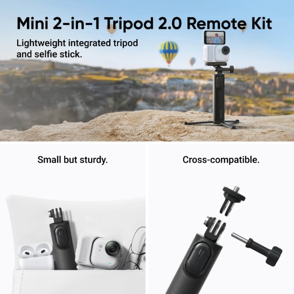 Фото - Екшн-камера Insta360 GO Ultra Creator Bundle Midnight Black (CINSABEA004)