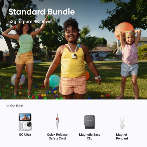Фото - Екшн-камера Insta360 GO Ultra Standard Bundle Arctic White (CINSABEA101)