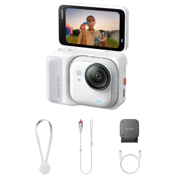 Фото - Екшн-камера Insta360 GO Ultra Standard Bundle Arctic White (CINSABEA101)