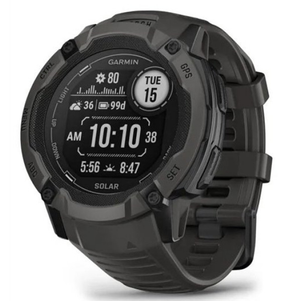 Фото - Смарт-годинник Garmin Instinct 2X, Solar Graphite (010-02805-00)