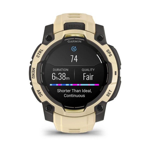 Фото - Смарт-годинник Garmin Instinct 3, 45mm, AMOLED, Citrine/Gray with Citrine Band (010-02936-02)