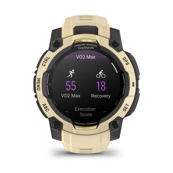 Фото - Смарт-годинник Garmin Instinct 3, 45mm, AMOLED, Citrine/Gray with Citrine Band (010-02936-02)