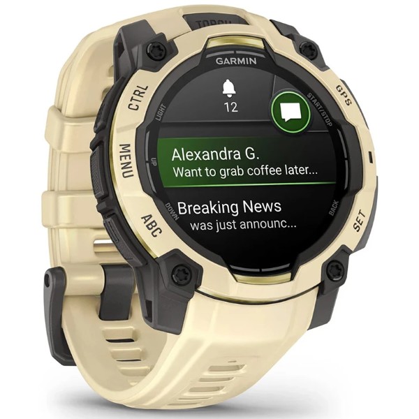 Фото - Смарт-годинник Garmin Instinct 3, 45mm, AMOLED, Citrine/Gray with Citrine Band (010-02936-02)