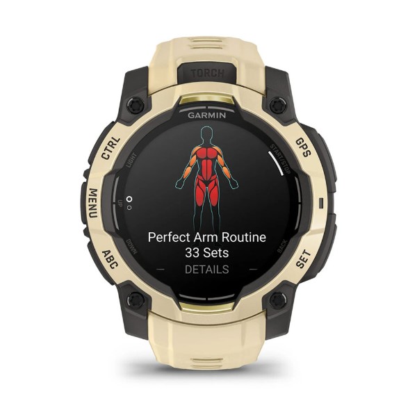 Фото - Смарт-годинник Garmin Instinct 3, 45mm, AMOLED, Citrine/Gray with Citrine Band (010-02936-02)