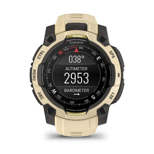 Фото - Смарт-годинник Garmin Instinct 3, 45mm, AMOLED, Citrine/Gray with Citrine Band (010-02936-02)