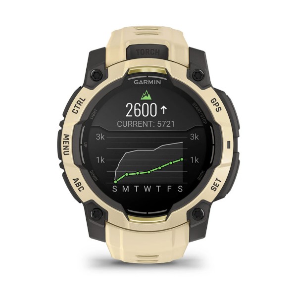 Фото - Смарт-годинник Garmin Instinct 3, 45mm, AMOLED, Citrine/Gray with Citrine Band (010-02936-02)