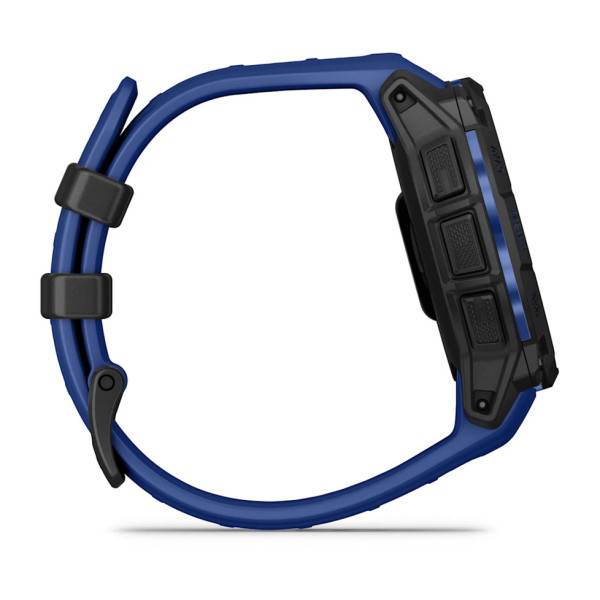 Фото - Смарт-часы Garmin Instinct 3, 45mm, AMOLED, Black with Bolt Blue Band (010-02936-03)