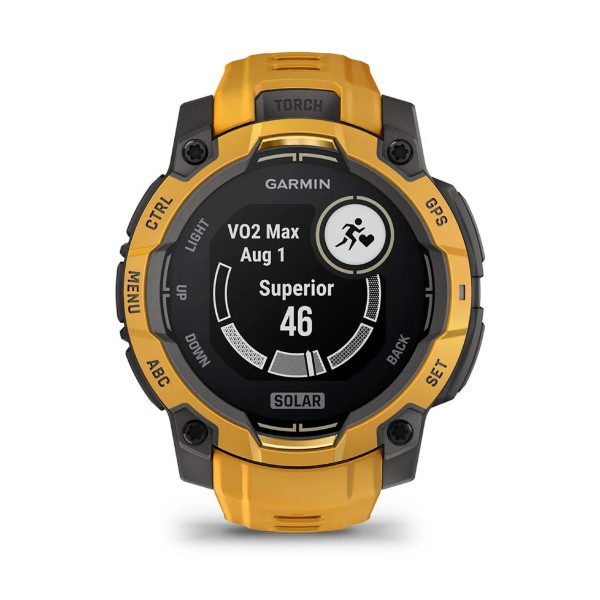 Фото - Смарт-годинник Garmin Instinct 3, 45mm, Solar, Sunburst with Sunburst/Gray Accents (010-02934-02)