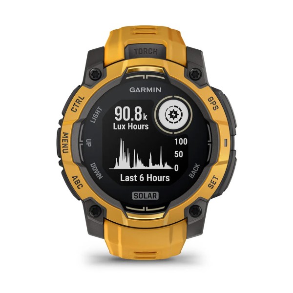 Фото - Смарт-годинник Garmin Instinct 3, 45mm, Solar, Sunburst with Sunburst/Gray Accents (010-02934-02)