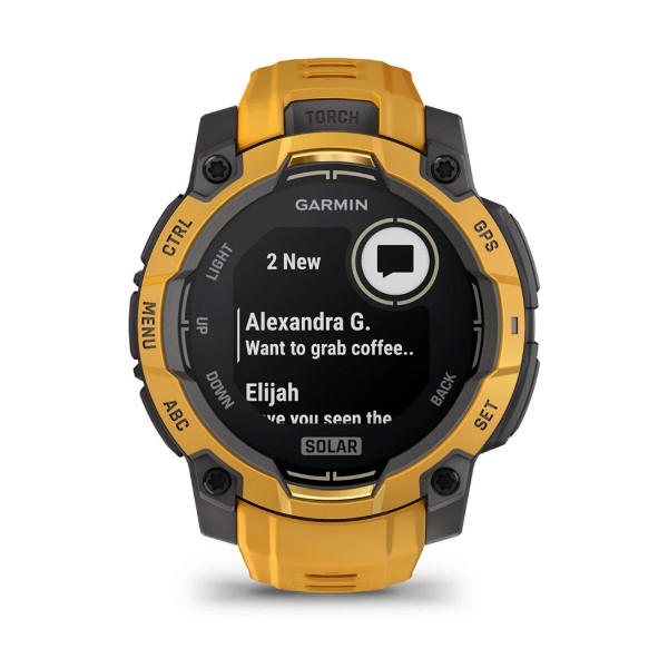 Фото - Смарт-годинник Garmin Instinct 3, 45mm, Solar, Sunburst with Sunburst/Gray Accents (010-02934-02)