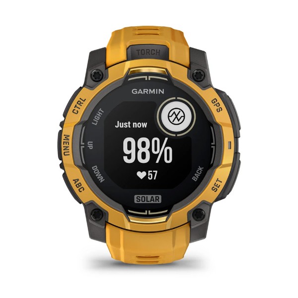 Фото - Смарт-годинник Garmin Instinct 3, 45mm, Solar, Sunburst with Sunburst/Gray Accents (010-02934-02)