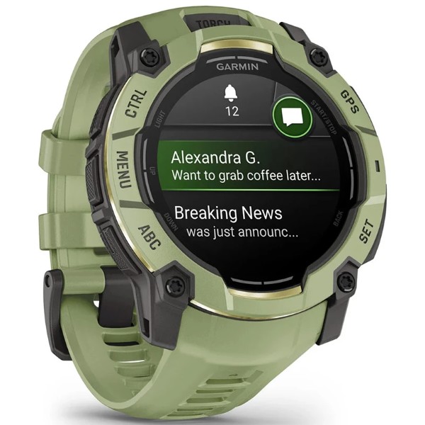 Фото - Смарт-годинник Garmin Instinct 3, 50mm, AMOLED, Fern Green/Gray, Fern Green Band (010-03020-02)