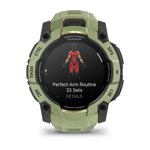 Фото - Смарт-годинник Garmin Instinct 3, 50mm, AMOLED, Fern Green/Gray, Fern Green Band (010-03020-02)