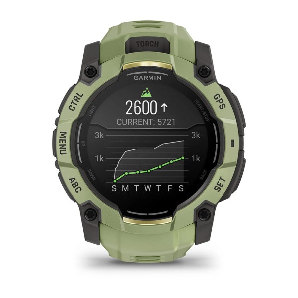 Фото - Смарт-годинник Garmin Instinct 3, 50mm, AMOLED, Fern Green/Gray, Fern Green Band (010-03020-02)