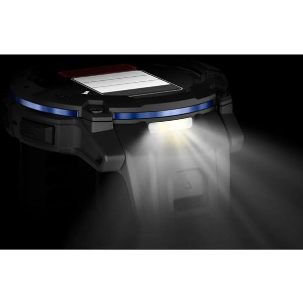 Фото - Смарт-часы Garmin Instinct 3, 50mm, AMOLED, Black with Bolt Blue Accents (010-03020-03)