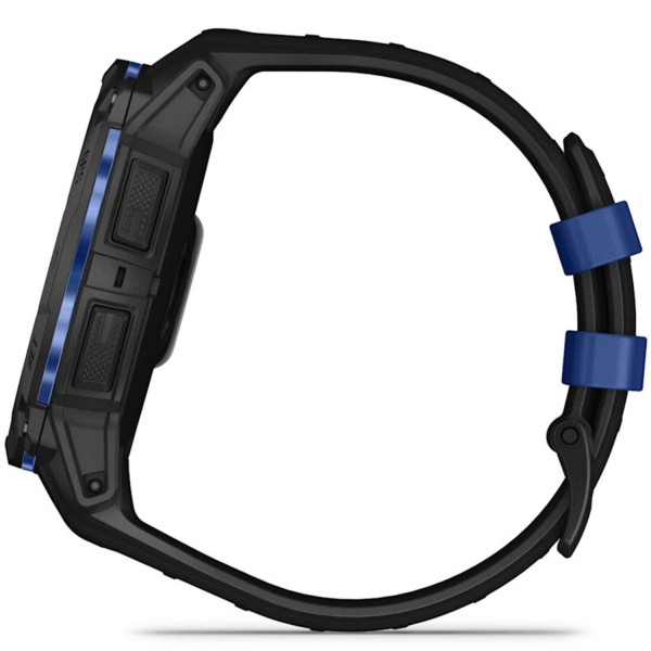 Фото - Смарт-часы Garmin Instinct 3, 50mm, AMOLED, Black with Bolt Blue Accents (010-03020-03)