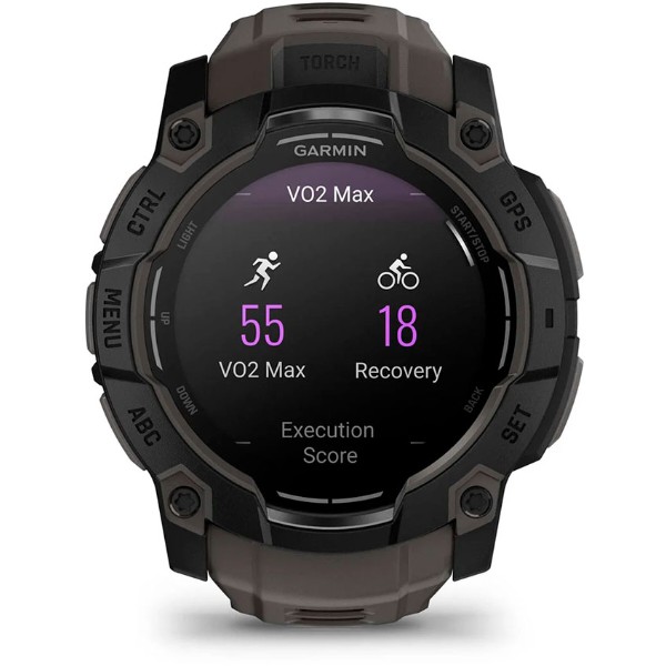Фото - Смарт-годинник Garmin Instinct 3, 50mm, AMOLED, Black Bezel with Charcoal Band (010-03020-00)