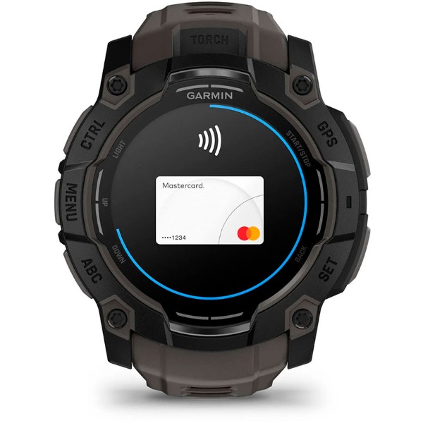 Фото - Смарт-годинник Garmin Instinct 3, 50mm, AMOLED, Black Bezel with Charcoal Band (010-03020-00)