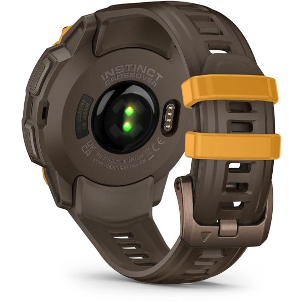 Фото - Смарт-часы Garmin Instinct Crossover AMOLED, BronzeSunburst/Cocoa (010-03398-01)
