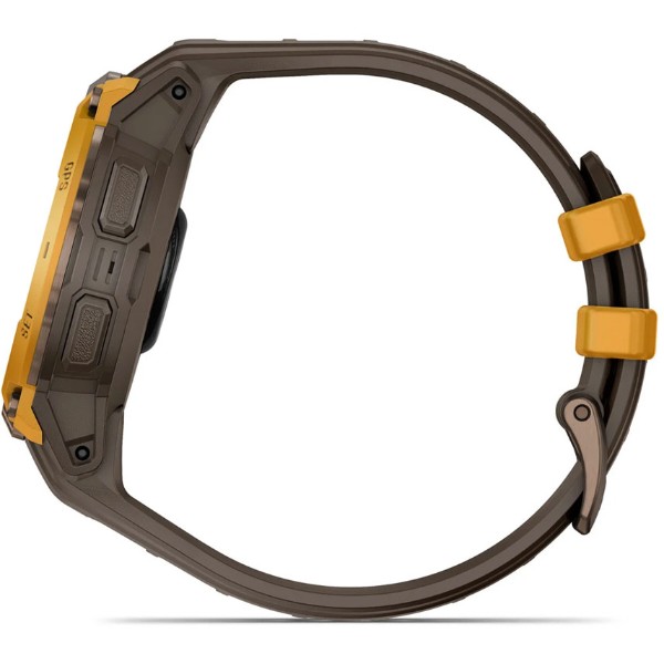 Фото - Смарт-часы Garmin Instinct Crossover AMOLED, BronzeSunburst/Cocoa (010-03398-01)