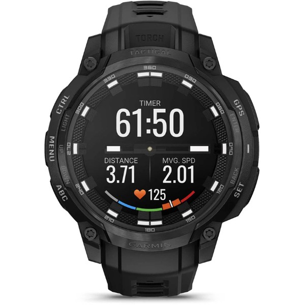 Фото - Смарт-годинник Garmin Instinct Crossover AMOLED, Tactical, Black/Black (010-03398-02)