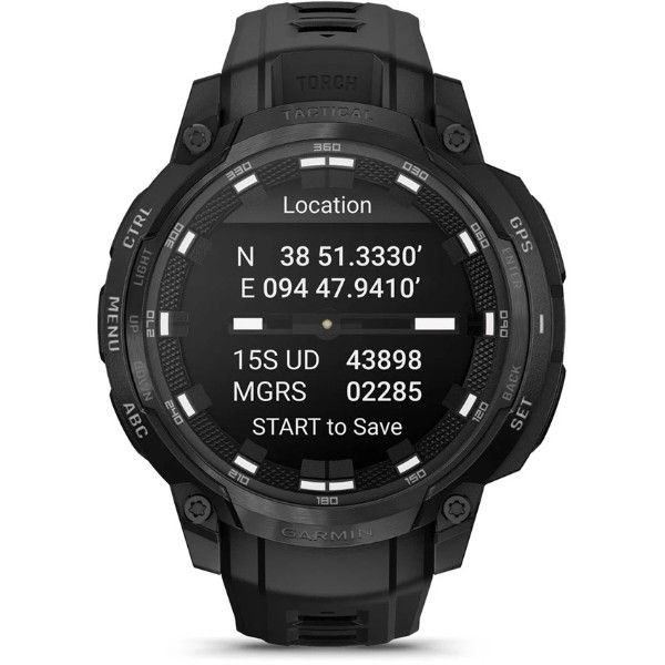 Фото - Смарт-годинник Garmin Instinct Crossover AMOLED, Tactical, Black/Black (010-03398-02)
