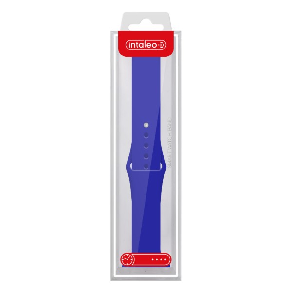 Фото - Ремешок для смарт-часов Intaleo Silicone for Apple Watch 42/44 mm Blue (1283126494369)