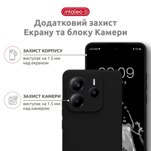 Фото - Чохол для смартфону Intaleo for Xiaomi Redmi Note 14S 4G Black (1283126631375)