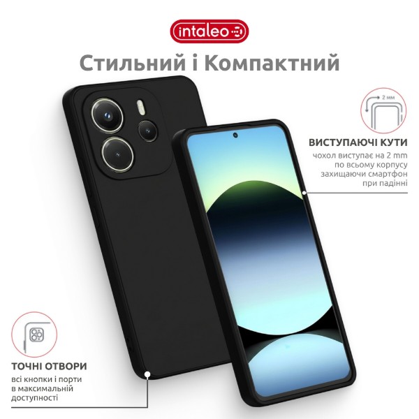 Фото - Чохол для смартфону Intaleo for Xiaomi Redmi Note 14S 4G Black (1283126631375)