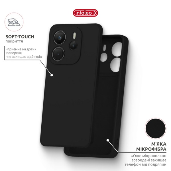 Фото - Чохол для смартфону Intaleo for Xiaomi Redmi Note 14S 4G Black (1283126631375)