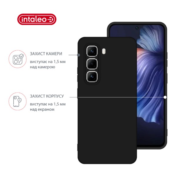 Фото - Чохол для смартфону Intaleo Silicone Case for Infinix Hot 50 Pro Black (1283126616600)
